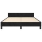 vidaXL Bettgestell mit Kopfteil Schwarz 140x190 cm Samt vidaXL Bettgestell mit Kopfteil Schwarz 140x190 cm Samt