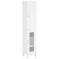Highboard Weiß 34,5x34x180 cm Holzwerkstoff Highboard Weiß 34,5x34x180 cm Holzwerkstoff