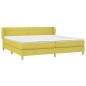 vidaXL Boxspringbett mit Matratze Grün 200x200 cm Stoff vidaXL Boxspringbett mit Matratze Grün 200x200 cm Stoff