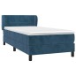 vidaXL Boxspringbett mit Matratze Dunkelblau 80x200 cm Samt vidaXL Boxspringbett mit Matratze Dunkelblau 80x200 cm Samt