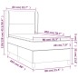 vidaXL Boxspringbett mit Matratze Dunkelbraun 80x200 cm Stoff vidaXL Boxspringbett mit Matratze Dunkelbraun 80x200 cm Stoff