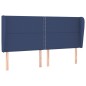 vidaXL Boxspringbett mit Matratze Blau 180x200 cm Stoff vidaXL Boxspringbett mit Matratze Blau 180x200 cm Stoff