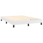 vidaXL Boxspringbett mit Matratze Weiß 140x190 cm Kunstleder vidaXL Boxspringbett mit Matratze Weiß 140x190 cm Kunstleder