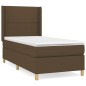 vidaXL Boxspringbett mit Matratze Dunkelbraun 80x200 cm Stoff vidaXL Boxspringbett mit Matratze Dunkelbraun 80x200 cm Stoff