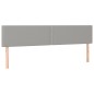 vidaXL Boxspringbett mit Matratze & LED Hellgrau 180x200 cm Stoff vidaXL Boxspringbett mit Matratze & LED Hellgrau 180x200 cm Stoff