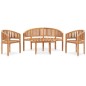 4-tlg. Garten-Lounge-Set Massivholz Teak 4-tlg. Garten-Lounge-Set Massivholz Teak