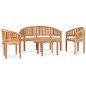 4-tlg. Garten-Lounge-Set Massivholz Teak 4-tlg. Garten-Lounge-Set Massivholz Teak