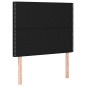 vidaXL Boxspringbett mit Matratze & LED Schwarz 120x200 cm Stoff vidaXL Boxspringbett mit Matratze & LED Schwarz 120x200 cm Stoff