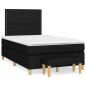 vidaXL Boxspringbett mit Matratze Schwarz 120x200 cm Stoff vidaXL Boxspringbett mit Matratze Schwarz 120x200 cm Stoff