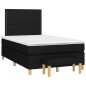 vidaXL Boxspringbett mit Matratze Schwarz 120x200 cm Stoff vidaXL Boxspringbett mit Matratze Schwarz 120x200 cm Stoff