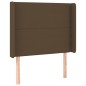 vidaXL Boxspringbett mit Matratze & LED Dunkelbraun 80x200 cm Stoff vidaXL Boxspringbett mit Matratze & LED Dunkelbraun 80x200 cm Stoff