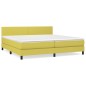 vidaXL Boxspringbett mit Matratze Grün 200x200 cm Stoff vidaXL Boxspringbett mit Matratze Grün 200x200 cm Stoff