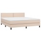vidaXL Boxspringbett Matratze Cappuccino-Braun 180x200 cm Kunstleder vidaXL Boxspringbett Matratze Cappuccino-Braun 180x200 cm Kunstleder