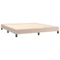 vidaXL Boxspringbett Matratze Cappuccino-Braun 180x200 cm Kunstleder vidaXL Boxspringbett Matratze Cappuccino-Braun 180x200 cm Kunstleder