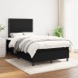 vidaXL Boxspringbett mit Matratze Schwarz 120x200 cm Stoff vidaXL Boxspringbett mit Matratze Schwarz 120x200 cm Stoff