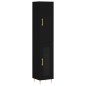 Highboard Schwarz 34,5x34x180 cm Holzwerkstoff Highboard Schwarz 34,5x34x180 cm Holzwerkstoff