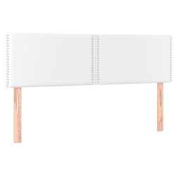 vidaXL Kopfteile 2 Stk. Weiß 72x5x78/88 cm Kunstleder