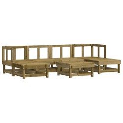 vidaXL 7-tlg. Garten-Lounge-Set Kiefernholz Imprägniert