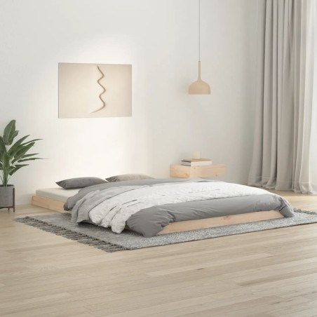 vidaXL Massivholzbett 140x200 cm Kiefer