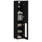 Highboard Schwarz 34,5x34x180 cm Holzwerkstoff Highboard Schwarz 34,5x34x180 cm Holzwerkstoff