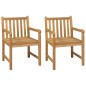 3-tlg. Garten-Essgruppe Massivholz Teak