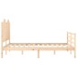 vidaXL Massivholzbett mit Kopfteil 140x190 cm vidaXL Massivholzbett mit Kopfteil 140x190 cm