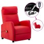 vidaXL Massagesessel Elektrisch Rot Kunstleder vidaXL Massagesessel Elektrisch Rot Kunstleder