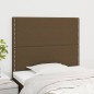 vidaXL Kopfteile 2 Stk. Dunkelbraun 80x5x78/88 cm Stoff