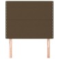 vidaXL Kopfteile 2 Stk. Dunkelbraun 80x5x78/88 cm Stoff