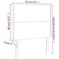 vidaXL Kopfteile 2 Stk. Schwarz 90x5x78/88 cm Stoff vidaXL Kopfteile 2 Stk. Schwarz 90x5x78/88 cm Stoff