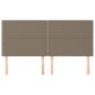 vidaXL Kopfteile 4 Stk. Taupe 100x5x78/88 cm Stoff vidaXL Kopfteile 4 Stk. Taupe 100x5x78/88 cm Stoff
