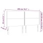 vidaXL Kopfteile 4 Stk. Taupe 100x5x78/88 cm Stoff vidaXL Kopfteile 4 Stk. Taupe 100x5x78/88 cm Stoff