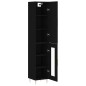Highboard Schwarz 34,5x34x180 cm Holzwerkstoff Highboard Schwarz 34,5x34x180 cm Holzwerkstoff