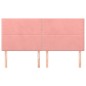 vidaXL Kopfteile 4 Stk. Rosa 80x5x78/88 cm Samt