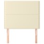 vidaXL Kopfteile 2 Stk. Creme 80x5x78/88 cm Kunstleder