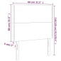 vidaXL Kopfteile 2 Stk. Creme 80x5x78/88 cm Kunstleder