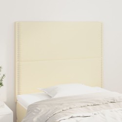 vidaXL Kopfteile 2 Stk. Creme 90x5x78/88 cm Kunstleder