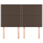 vidaXL Kopfteile 4 Stk. Braun 72x5x78/88 cm Kunstleder vidaXL Kopfteile 4 Stk. Braun 72x5x78/88 cm Kunstleder