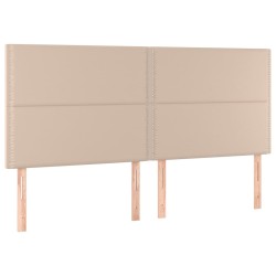 vidaXL Kopfteile 4 Stk. Cappuccino-Braun 80x5x78/88 cm Kunstleder