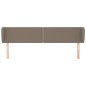 vidaXL Kopfteil mit Ohren Taupe 163x23x78/88 cm Stoff vidaXL Kopfteil mit Ohren Taupe 163x23x78/88 cm Stoff