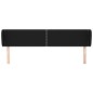 vidaXL Kopfteil mit Ohren Schwarz 203x23x78/88 cm Stoff vidaXL Kopfteil mit Ohren Schwarz 203x23x78/88 cm Stoff