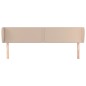 vidaXL Kopfteil mit Ohren Cappuccino-Braun 163x23x78/88 cm Kunstleder