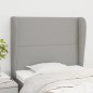 vidaXL Kopfteil mit Ohren Hellgrau 83x23x118/128 cm Stoff