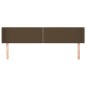 vidaXL Kopfteil mit Ohren Dunkelbraun 163x16x78/88 cm Stoff vidaXL Kopfteil mit Ohren Dunkelbraun 163x16x78/88 cm Stoff