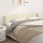 vidaXL Kopfteil mit Ohren Creme 163x16x78/88 cm Kunstleder vidaXL Kopfteil mit Ohren Creme 163x16x78/88 cm Kunstleder