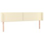 vidaXL Kopfteil mit Ohren Creme 163x16x78/88 cm Kunstleder vidaXL Kopfteil mit Ohren Creme 163x16x78/88 cm Kunstleder