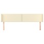 vidaXL Kopfteil mit Ohren Creme 163x16x78/88 cm Kunstleder vidaXL Kopfteil mit Ohren Creme 163x16x78/88 cm Kunstleder