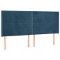 vidaXL Kopfteil mit Ohren Dunkelblau 163x16x118/128 cm Samt vidaXL Kopfteil mit Ohren Dunkelblau 163x16x118/128 cm Samt