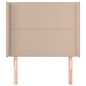 vidaXL Kopfteil mit Ohren Cappuccino-Braun 93x16x118/128 cm Kunstleder vidaXL Kopfteil mit Ohren Cappuccino-Braun 93x16x118/128 cm Kunstleder
