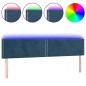 vidaXL LED Kopfteil Dunkelblau 160x5x78/88 cm Samt vidaXL LED Kopfteil Dunkelblau 160x5x78/88 cm Samt